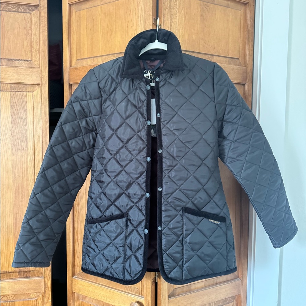 Handmade in England - Lavenham Women's Quilted Black Jacket